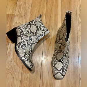 Nordstrom Snakeskin Pattern Ankle Booties